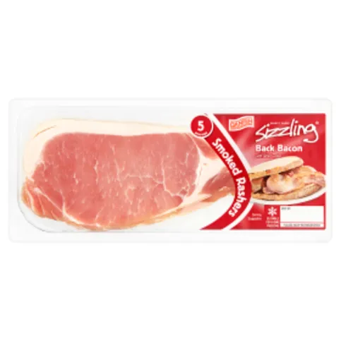 Direct Table 5 Danish Sizzling Smoked Back Bacon Rashers 150g