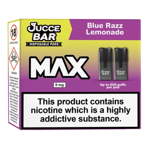 Jucce Bar Prefilled Pod Blue Razz Lemonade 9mg