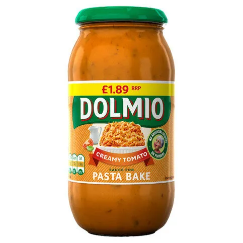Dolmio Pasta Bake PMP £1.89 Creamy Tomato Pasta Sauce 500g