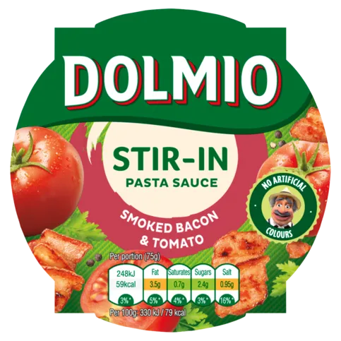 Dolmio Smoked Bacon & Tomato Stir-In Pasta Sauce 150g