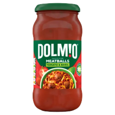 DOLMIO TOMATO & BASIL SAUCE FOR MEATBALLS 450G