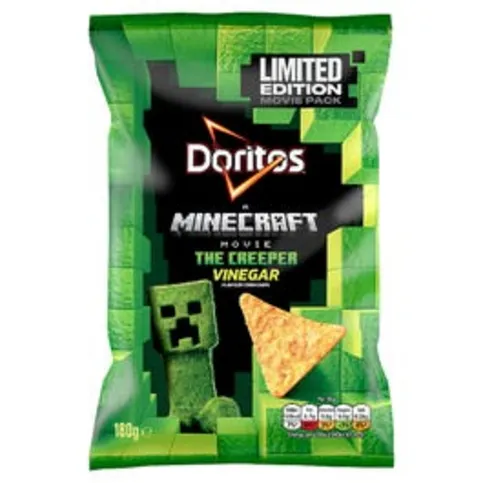 Doritos Zingy Vinegar Tortilla Chips Sharing Bag Crisps 180g