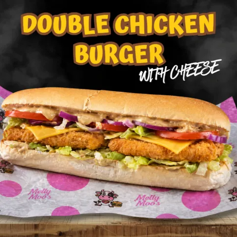 Double Chicken Burger with Cheese