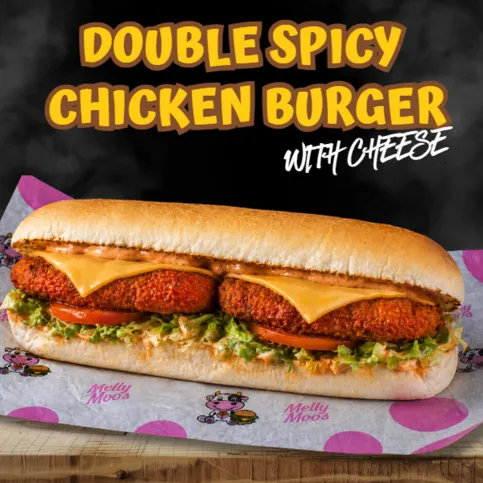 Double Spicy Chicken Burger With Cheese