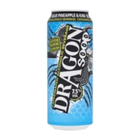Dragon Soop Blue Pineapple & Kiwi Caffeinated Alcoholic Beverage 500ml
