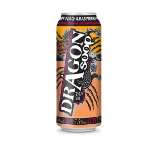 Dragon Soop Peach & Raspberry 500ml