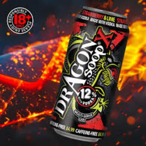 Dragon Soop 12%Strawberry & Lime 500ml