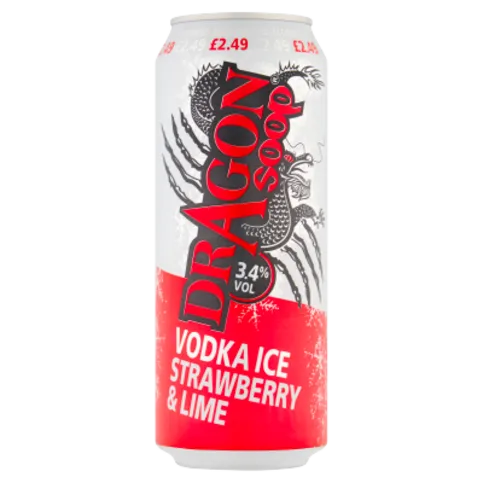 Dragon Soop Vodka Ice Strawberry & Lime 500ml