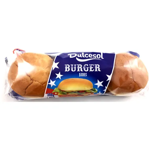 CHILLED: DULCESOL BURGER BUNS PLAIN 6PK