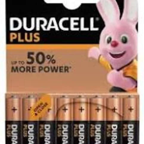 Duracell Plus AAA Batteries 8 Pack