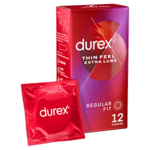 Durex Thin Feel Extra Lube 12 Condoms