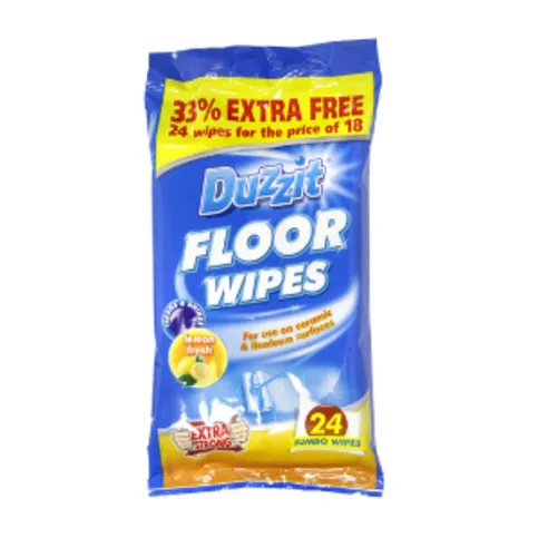 Duzzit Floor Cleaning Wipes 24 Pack
