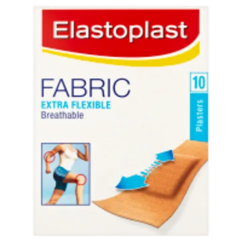 ELASTOPLAST FLEXIBLE FABRIC PLASTERS 10PK
