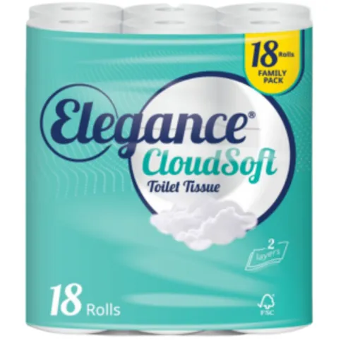 Elegance Cloudy Soft 18 Rolls