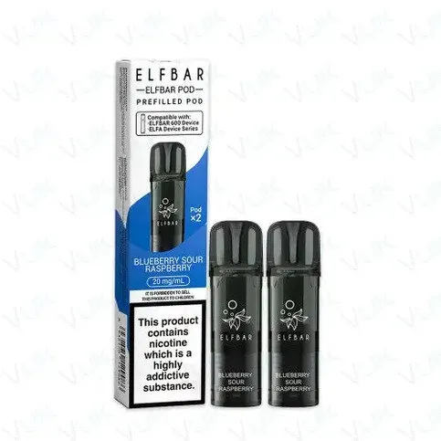 Elf Bar 600 Prefilled Pods - Blueberry Sour Raspberry 20MG