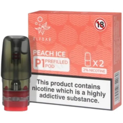 Elf Bar Peach Ice P1 Prefilled Pod 20mg 2 Pack