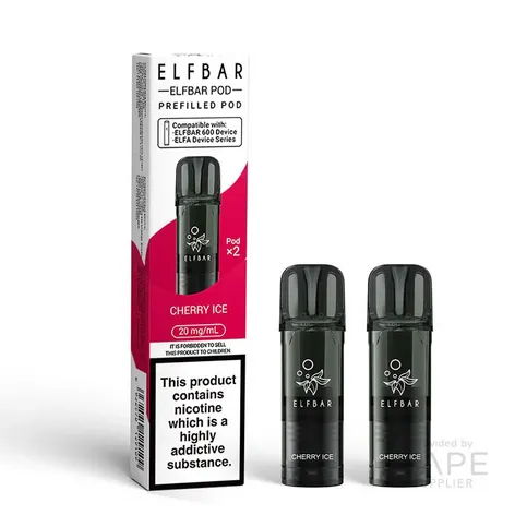 ELFBAR PREFILLED POD CHERRY ICE 2PK 20MG