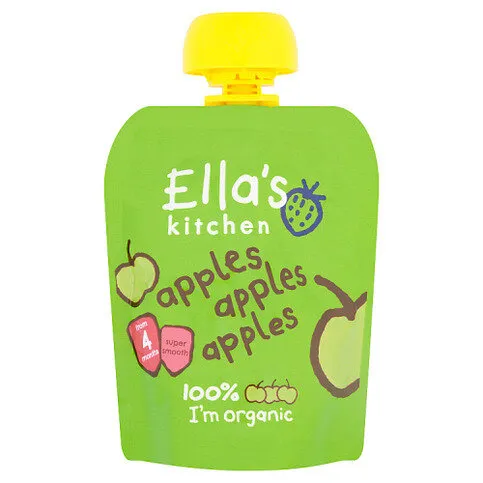 Ella's Kitchen Organic Apples First Tastes Baby Pouch 4+ Months 70g