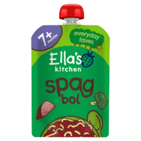 ELLAS KITCHEN SPAG BOL WITH CHEESE POUCH 7+ MONTHS 130G