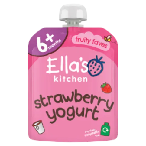 ELLAS KITCHEN STRAWBERRY YOGHURT POUCH 6+ MONTHS 90G