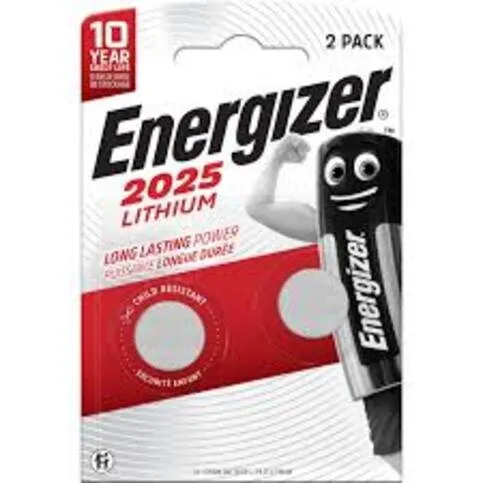 Energizer Lithium Cr2025 2pk