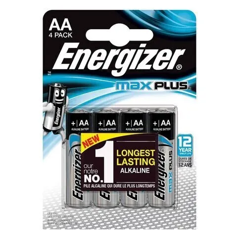 Energizer Max Plus AA 4 Pack