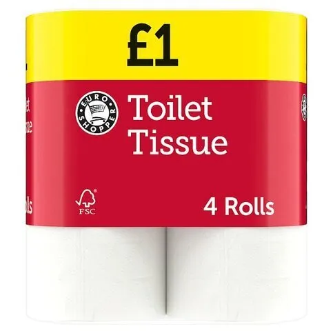 Es Toilet Tissue £1 4 Pack