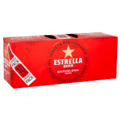 Estrella Damm Premium Lager Beer 10 x 330ml
