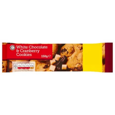ES White Choc Cranberry Cookies 150g