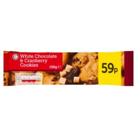 Euro Shopper White Chocolate &Cranberry Cookies