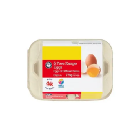 Euro Shopper 6 Free Range Eggs 275g