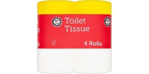 Euro Shopper Toilet Roll 4 Pack