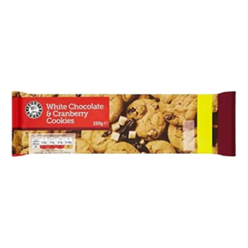Euro Shopper White Chocolate & Cranberry Cookies 150g