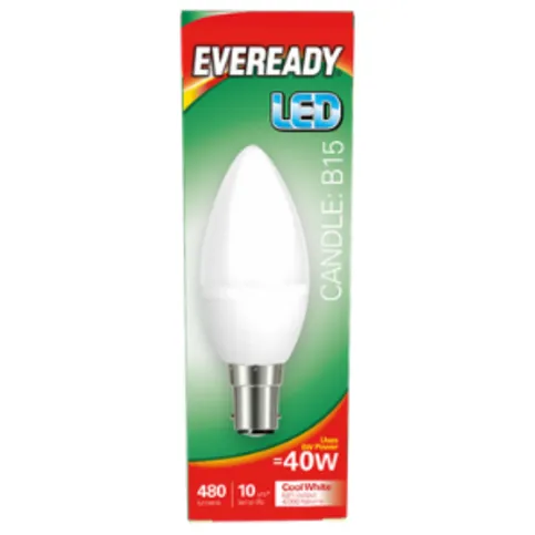 Eveready Candle Bulb Cool White Bc 6w