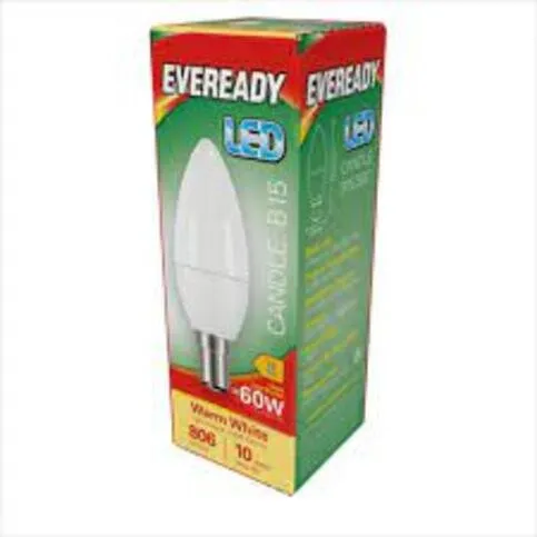 Eveready Led Candle Bulb Warm White Bc 7.3w