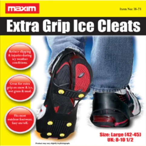 Extra Grip Ice Cleats Size 8-10