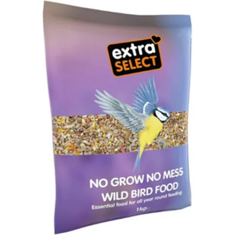 Extra Select No Grow No Mess Wild Bird Food 1kg