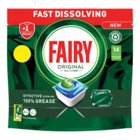 Fairy Dishwasher All In One Tablets Original 14 Pack