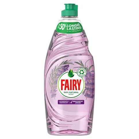 Fairy Naturals Washing Up Liquid with 100% Natural Scent of Lavender & Rosemary 625ml