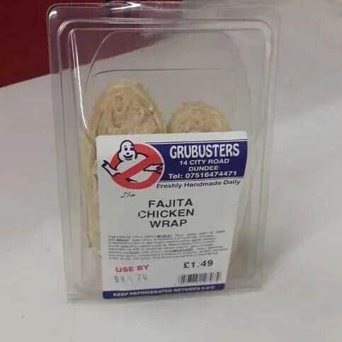 Fajita chicken wrap