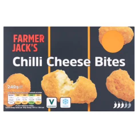 Farmer Jack's Chilli Cheese Bites 240g - Frozen Food