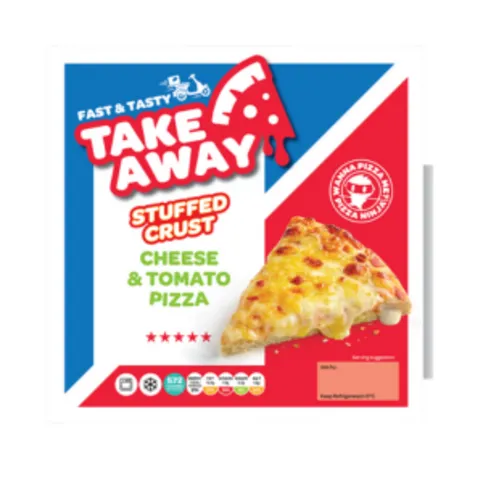 Fast & Tasty Takeaway Fully Loaded Stuffed Crust Cheese & Tomato Pizza 470g