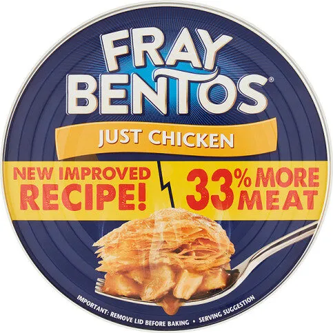 FRAY BENTOS JUST CHICKEN PIE 425G