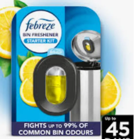 FEBREZE BIN FRESHENER KIT CITRUS FRESH EACH