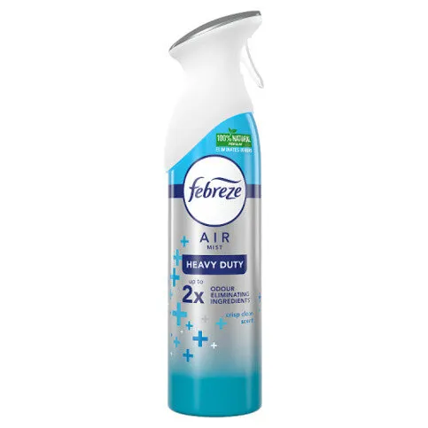 Febreze Air Freshener Spray Heavy Duty Crisp Clean 185ML