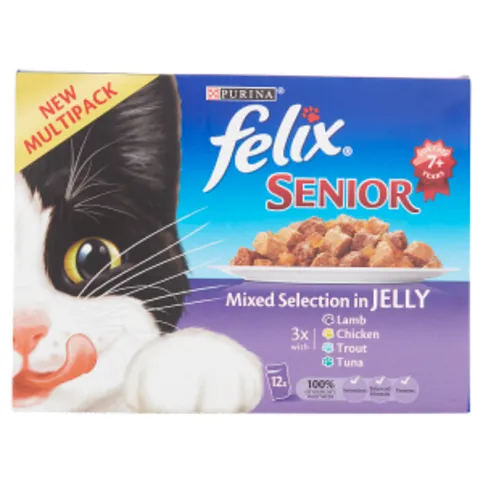 Felix As Good As It Looks Meaty Selection in Jelly Cat Food 12x100g