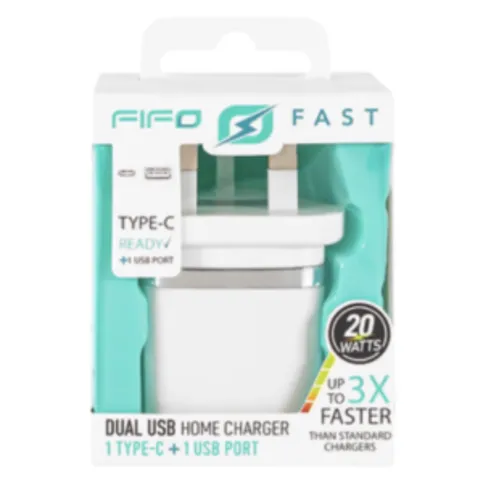 Fifo Fast Dual Usb Home Charge