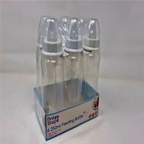 ‘First Steps’ - Baby Feed Bottle (250ml with teat)