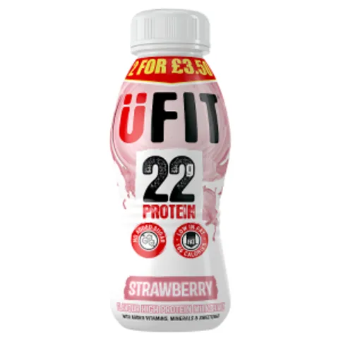 ÜFIT Strawberry Flavour High Protein Milkshake 310ml