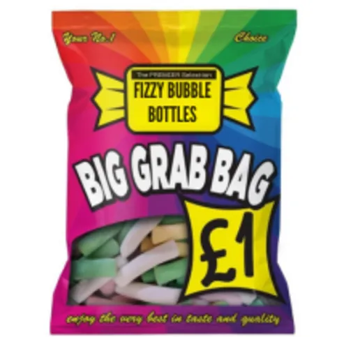 BGB- FIZZY BUBBLE BOOTLES SWEET BAG